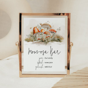 Affiche Forêt de champignons enchantée Maman Bar Osa