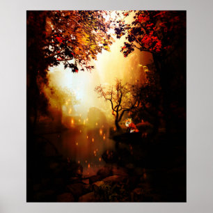 Affiche forêt de fox