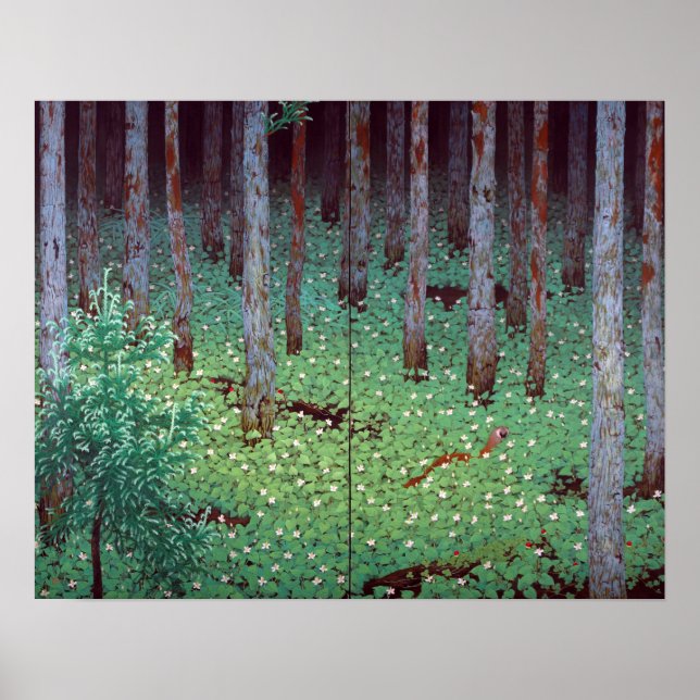 Affiche Forêt de Katayama Bokuyo Mori (Devant)