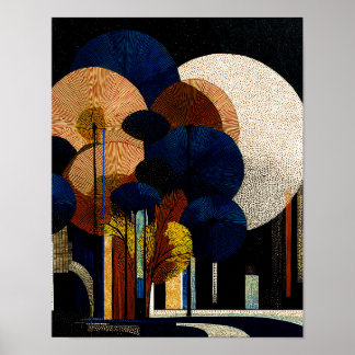 Affiche Forêt de minuit #13 - 4x5 Téléchargement numérique