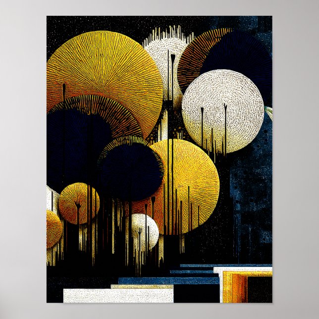 Affiche Forêt de minuit #14 - 4x5 Téléchargement numérique (Devant)