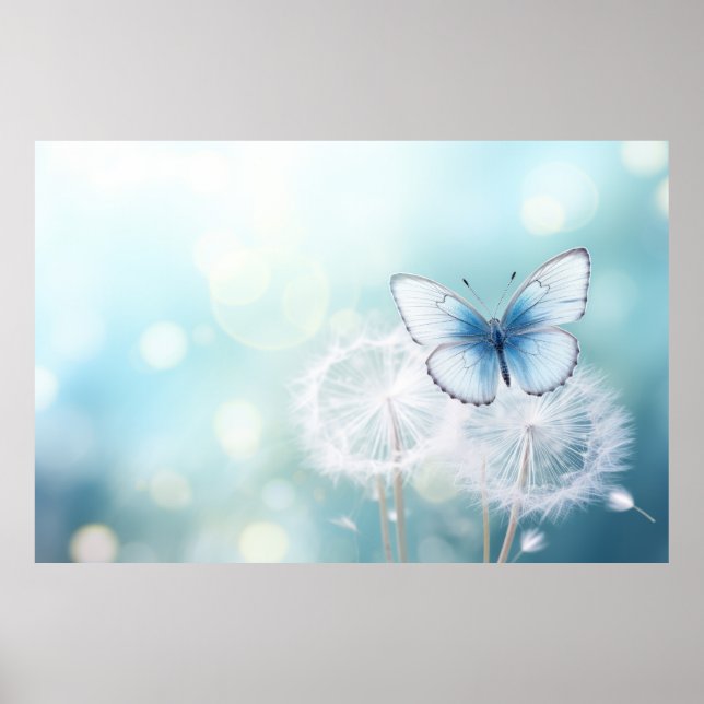 Affiche Forêt de Papillon Nature Serene Tranquille (Devant)