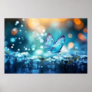 Affiche Forêt de Papillon Nature Serene Tranquille