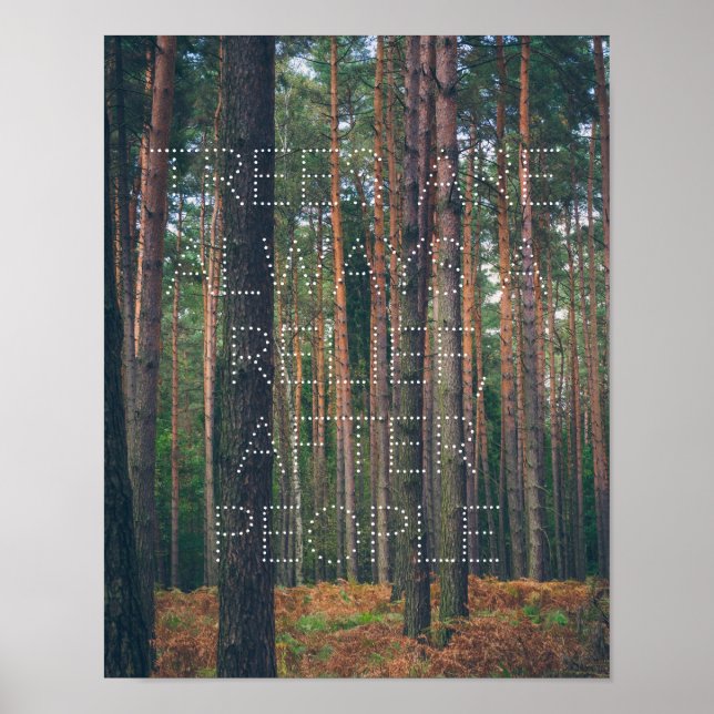 Affiche Forêt de pins (Devant)