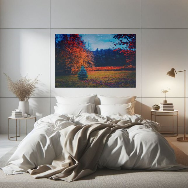 Affiche Forêt de sapin d'automne coloré (Créateur téléchargé)