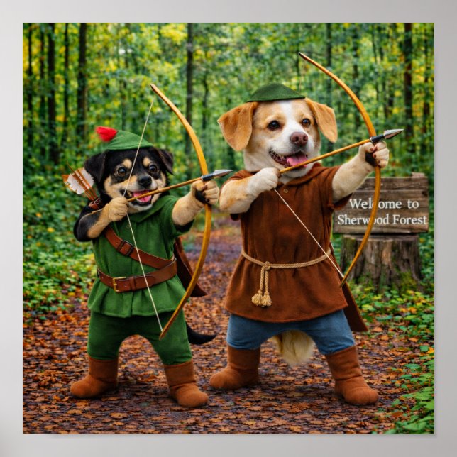 Affiche "Forêt de Sherwood" (Devant)