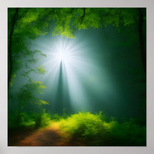 Affiche Forêt de Sunrise