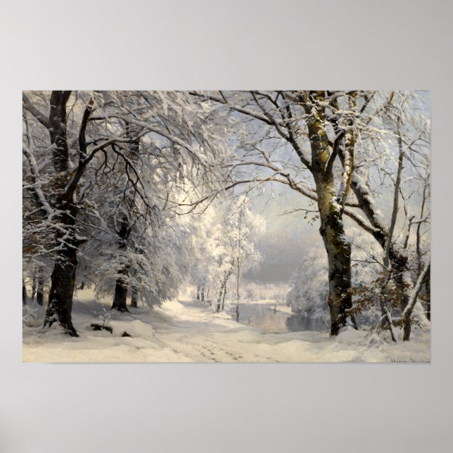 Affiche Forêt d'hiver (Devant)