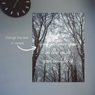 Affiche Forêt d'hiver de Foggy