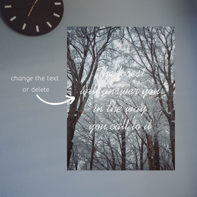 Affiche Forêt d'hiver de Foggy (Créateur téléchargé)