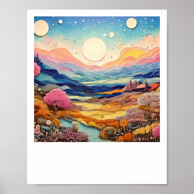 Affiche Forêt douce Paysages psychédéliques Sublime Nature (Devant)