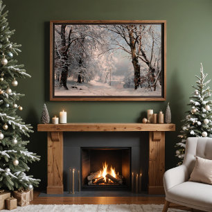 Affiche Forêt En Hiver