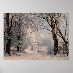 Affiche Forêt en hiver