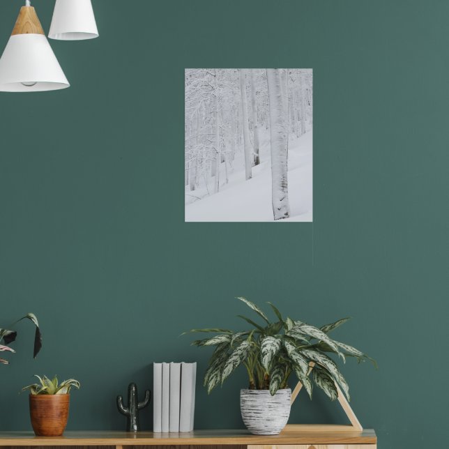 Affiche Forêt enneigée paradis hivernal (Salon 1)