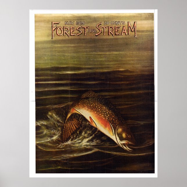 Affiche Forêt et ruisseau 1919 (Devant)