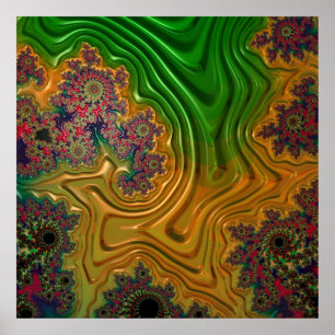 Affiche Forêt fractale