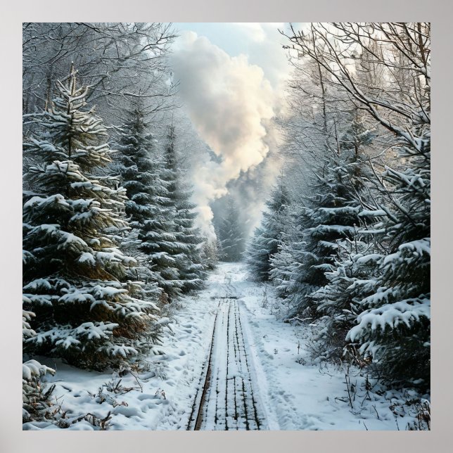 Affiche Forêt hivernale (Devant)