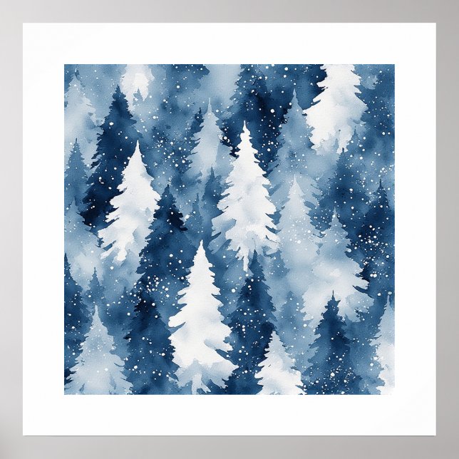 Affiche Forêt hivernale de Silent Pines (Devant)