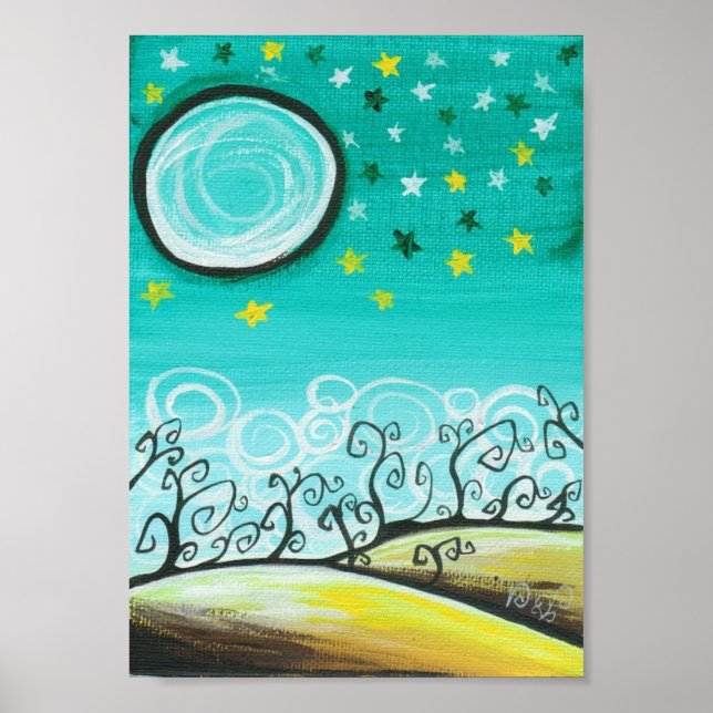 Affiche Forêt la nuit (Devant)