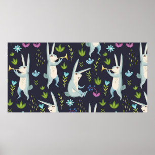 Affiche Forêt. motif sans soudure