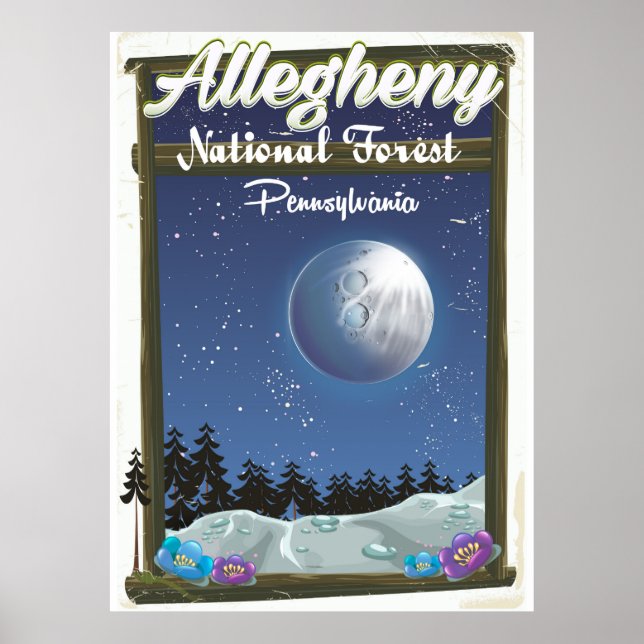 Affiche Forêt nationale d'Allegheny Pennsylvanie (Devant)