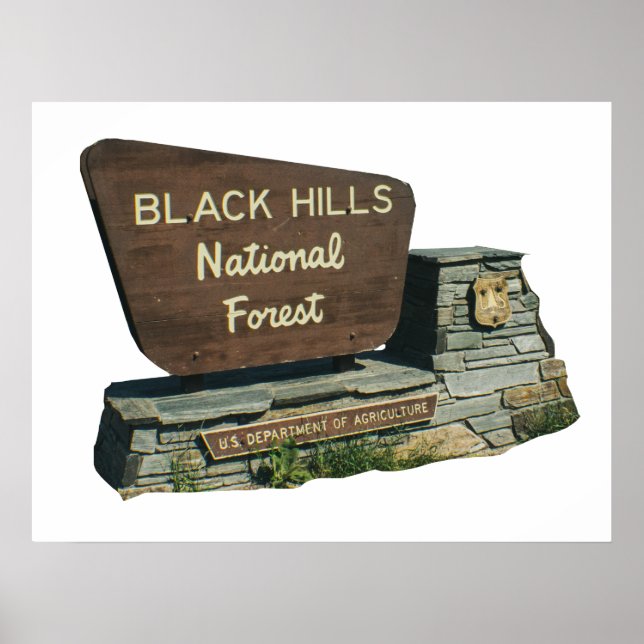 Affiche Forêt nationale de Black Hills (Devant)