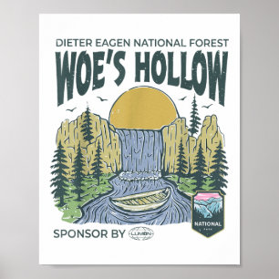 Affiche Forêt nationale de Dieter Eagen malaises Hollow Ra