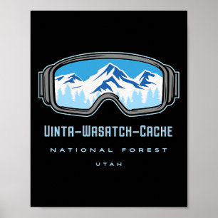 Affiche Forêt nationale de Uinta-wasatch-cache Utah Neige