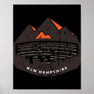 Affiche Forêt nationale de White Mountain, New Hampshire,