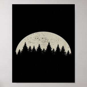 Affiche Forêt Nature Extérieur Rétro Environnemental Prote