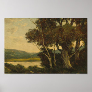 Affiche Forêt neutre vintage Sombre Académie Art esthétiqu