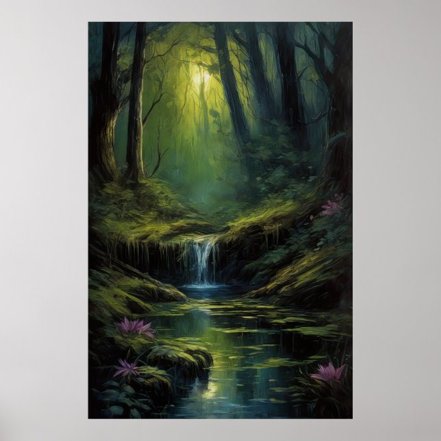 Affiche Forêt noire antique (Devant)