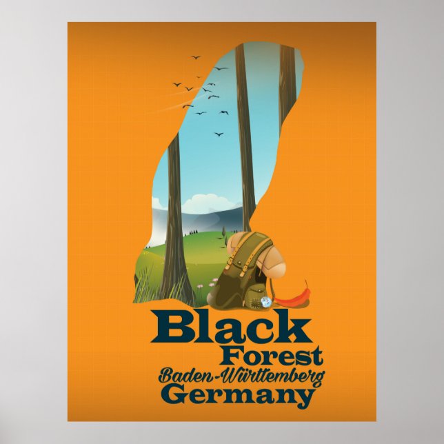 Affiche Forêt-Noire - Bade-Wurtemberg - Allemagne (Devant)