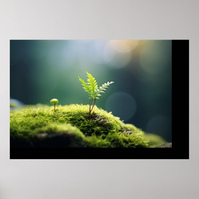 Affiche Forêt plante Nature Serene Tranquille (Devant)