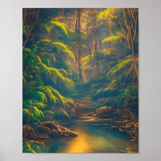 Affiche Forêt tropicale (Devant)