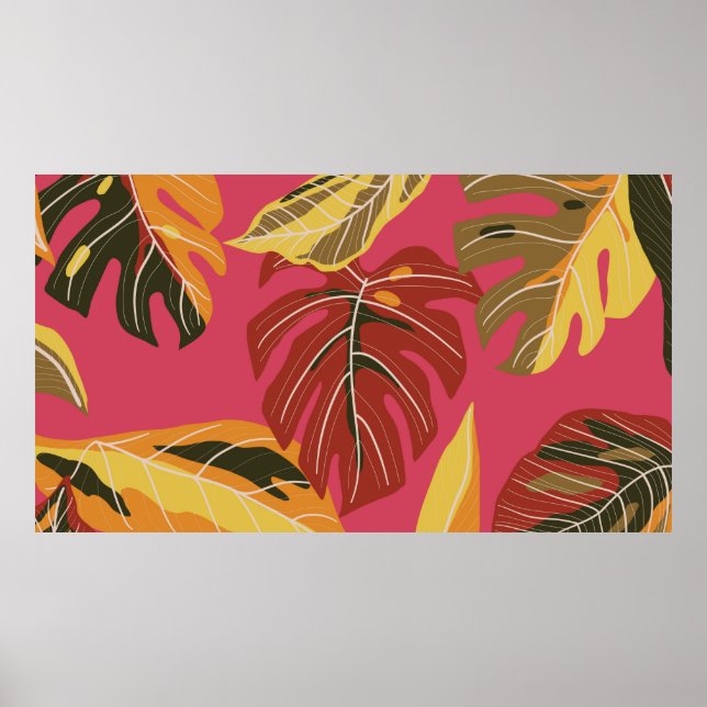 Affiche Forêt tropicale. Application d'illustration de la  (Devant)