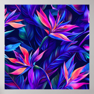 Affiche Forêt tropicale de minuit