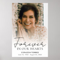 Forever in Our Hearts Memorial Photo Funérailles
