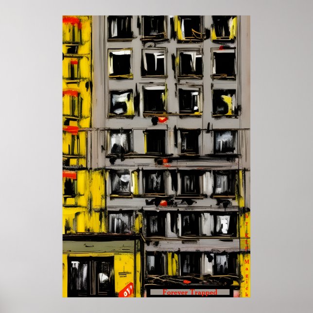 Affiche Forever Trapped - Un Imaginaire d'IA déplaisant (Devant)