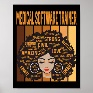 Affiche Formateur de logiciel médical Puissant Mois de l'h