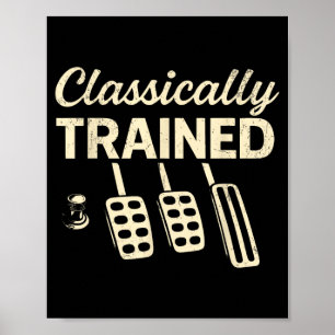 Affiche Formation Classique avec Pédales de Voiture Manuel