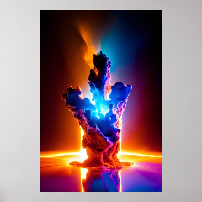 Affiche Formation cosmique Nebula Galaxies brillantes (Devant)