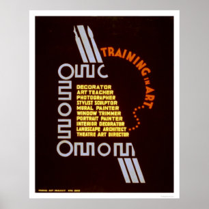 Affiche Formation dans l'art WPA 1937
