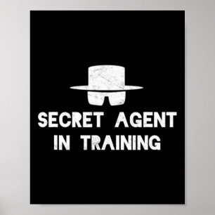 Affiche Formation des agents secrets Costume d'Halloween A