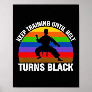Affiche Formation Jusqu'À Ce Que Ceinture Turne Noir Karat