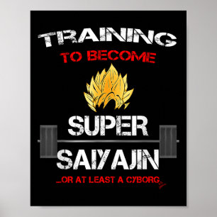 Affiche Formation pour devenir un Super Saiyajin - Fitness
