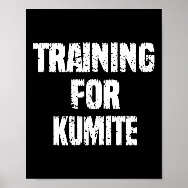 Affiche Formation Pour Kumite Karate Humour Sarcastique (Devant)