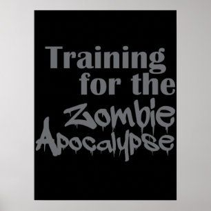 Affiche Formation Pour Zombie Apocalypse Drôle