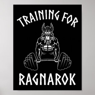 Affiche Formation Viking Pour Ragnarok Shirt Norse Gym