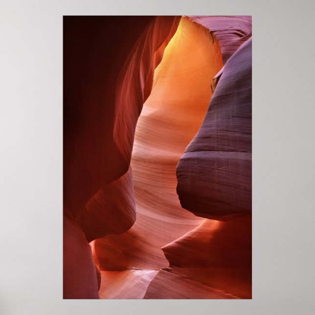 Affiche Formations de fentes du canyon Antelope (Devant)